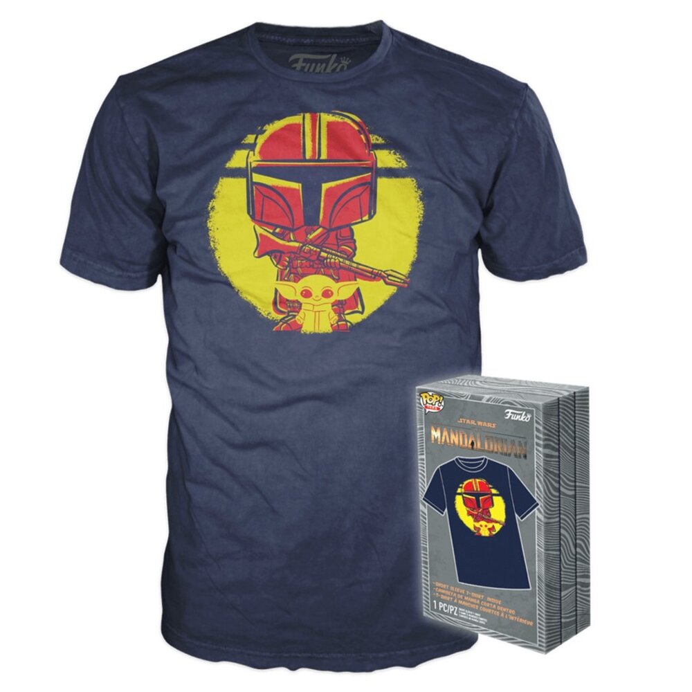 Funko Boxed Tee: The Mandalorian Cute Child Sun Baby Yoda Size L Unisex NEW!